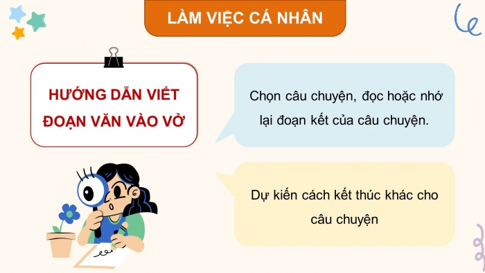 Giáo án điện tử Tiếng Việt 4 kết nối Bài 27 Viết: Viết đoạn văn tưởng tượng