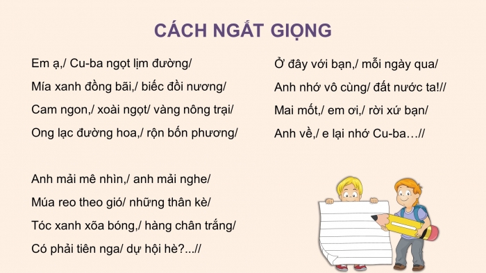 Giáo án điện tử Tiếng Việt 4 chân trời CĐ 7 Bài 3 Đọc: Từ Cu-ba