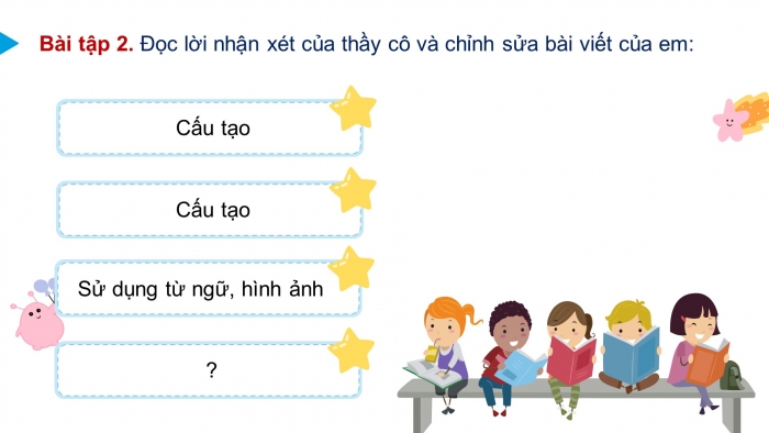 Giáo án điện tử Tiếng Việt 4 chân trời CĐ 8 Bài 2 Viết: Trả bài văn miêu tả con vật