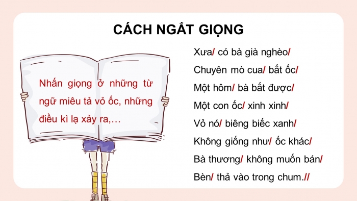 Giáo án điện tử Tiếng Việt 4 chân trời CĐ 8 Bài 3 Đọc: Nàng tiên Ốc