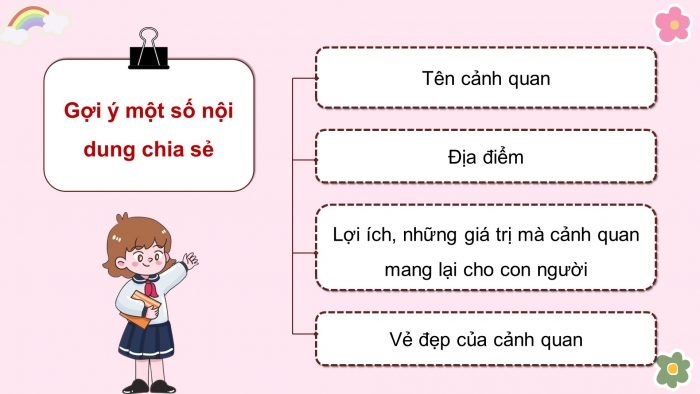 Giáo án điện tử HĐTN 4 chân trời (bản 2) Tuần 29: HĐGDTCĐ - Cảnh quan thiên nhiên ở địa phương