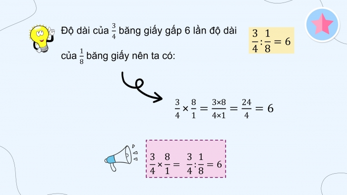 Giáo án điện tử Toán 4 cánh diều Bài 84: Phép chia phân số