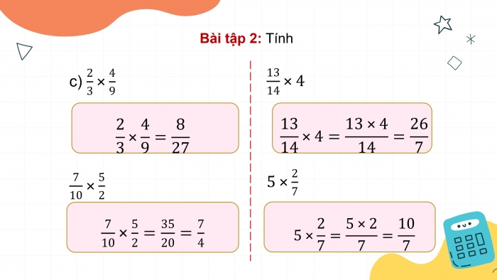 Giáo án điện tử Toán 4 cánh diều Bài 93: Ôn tập về phân số và các phép tính với phân số