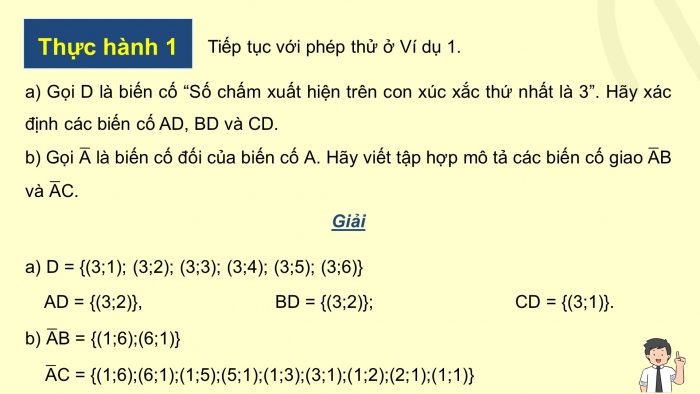 Giáo án điện tử Toán 11 chân trời Chương 9 Bài 1: Biến cố giao và quy tắc nhân xác suất