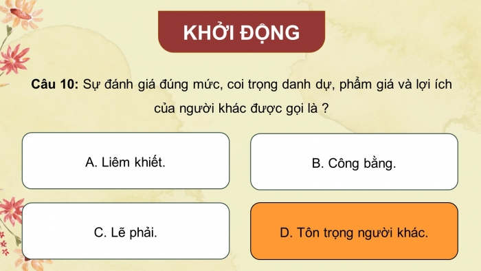 Giáo án điện tử HĐTN 8 chân trời (bản 2) Chủ đề 8: Tìm hiểu hứng thú nghề nghiệp và định hướng học tập, rèn luyện - Hoạt động 5, 6