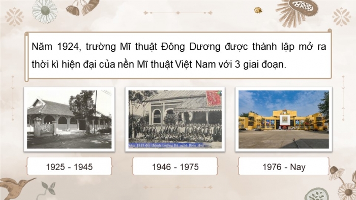 Giáo án điện tử Mĩ thuật 8 chân trời (bản 2) Bài 13: Mĩ thuật tạo hình hiện đại Việt Nam