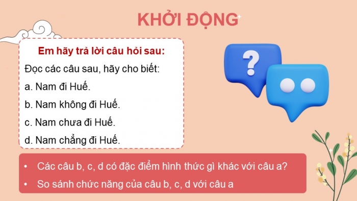 Giáo án điện tử Ngữ văn 8 kết nối Bài 9 TH tiếng Việt: Câu phủ định và câu khẳng định