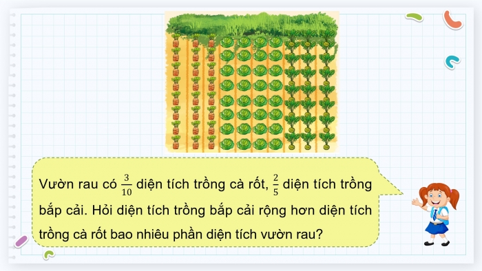 Giáo án điện tử Toán 4 cánh diều Bài 77: Trừ các phân số khác mẫu số