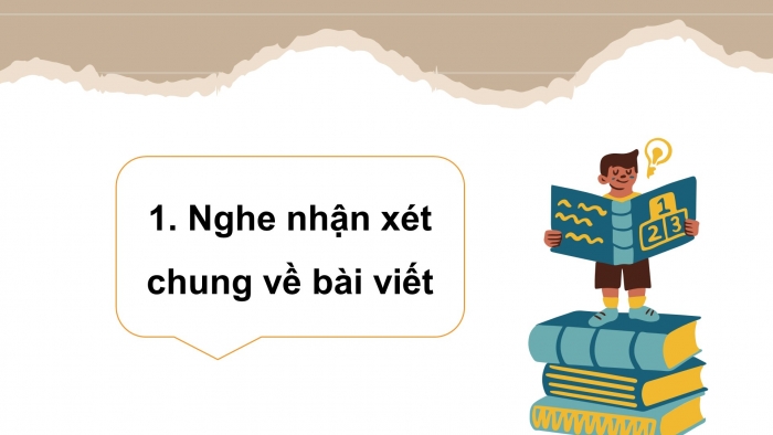 Giáo án điện tử Tiếng Việt 4 cánh diều Bài 17 Viết 2: Trả bài viết báo cáo