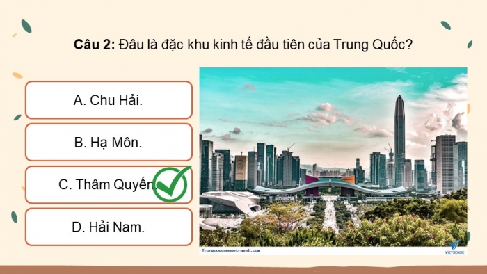 Giáo án điện tử Địa lí 11 chân trời Bài 27: Thực hành: Tìm hiểu sự thay đổi của nền kinh tế tại vùng duyên hải Trung Quốc