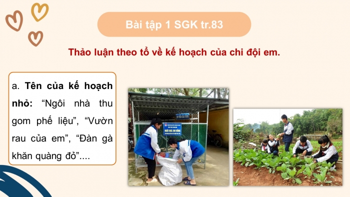 Giáo án điện tử Tiếng Việt 4 cánh diều Bài 16 Góc sáng tạo: Lập kế hoạch nhỏ; Tự đánh giá: Đoàn tàu mang tên Đội