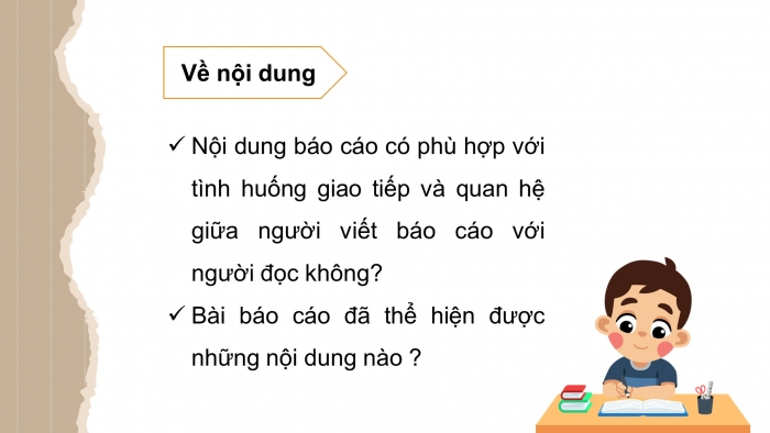 Giáo án điện tử Tiếng Việt 4 cánh diều Bài 17 Viết 2: Trả bài viết báo cáo