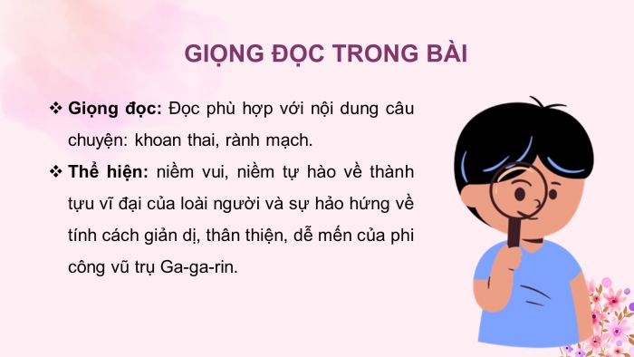 Giáo án điện tử Tiếng Việt 4 cánh diều Bài 18 Đọc 5: Nụ cười Ga-ga-rin