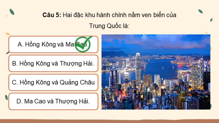 Giáo án điện tử Địa lí 11 chân trời Bài 27: Thực hành: Tìm hiểu sự thay đổi của nền kinh tế tại vùng duyên hải Trung Quốc