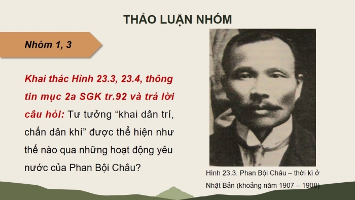 Giáo án điện tử Lịch sử 8 chân trời Bài 23: Việt Nam đầu thế kỉ XX (P2)