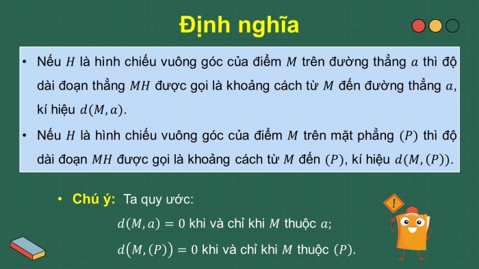 Giáo án điện tử Toán 11 chân trời Chương 8 Bài 4: Khoảng cách trong không gian