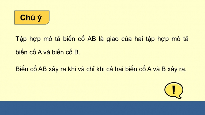 Giáo án điện tử Toán 11 chân trời Chương 9 Bài 1: Biến cố giao và quy tắc nhân xác suất