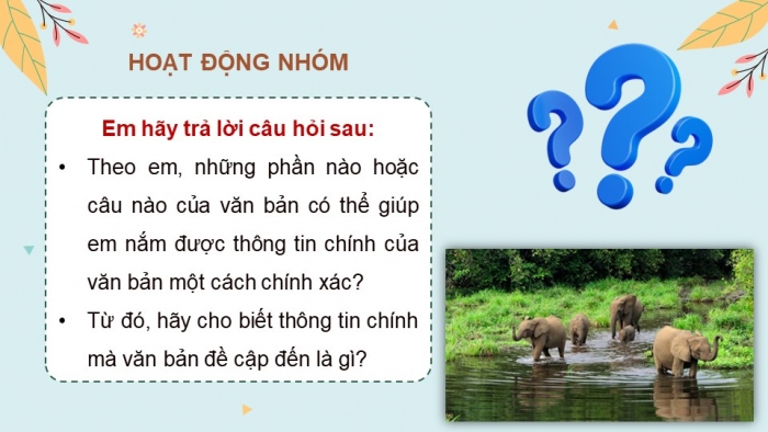 Giáo án điện tử Ngữ văn 8 kết nối Bài 9 Đọc 2: Choáng ngợp và đau đớn những cảnh báo từ loạt phim “Hành tinh của chúng ta”