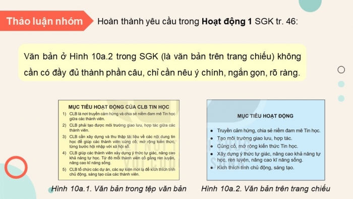 Giáo án điện tử Tin học 8 kết nối Bài 10a: Định dạng nâng cao cho trang chiếu