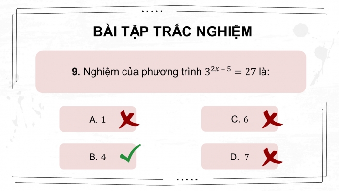 Giáo án điện tử Toán 11 cánh diều: Bài tập cuối chương 6