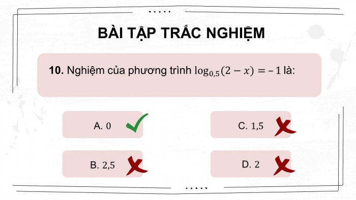 Giáo án điện tử Toán 11 cánh diều: Bài tập cuối chương 6