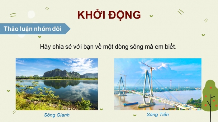 Giáo án điện tử Tiếng Việt 4 chân trời CĐ 6 Bài Dòng sông mặc áo