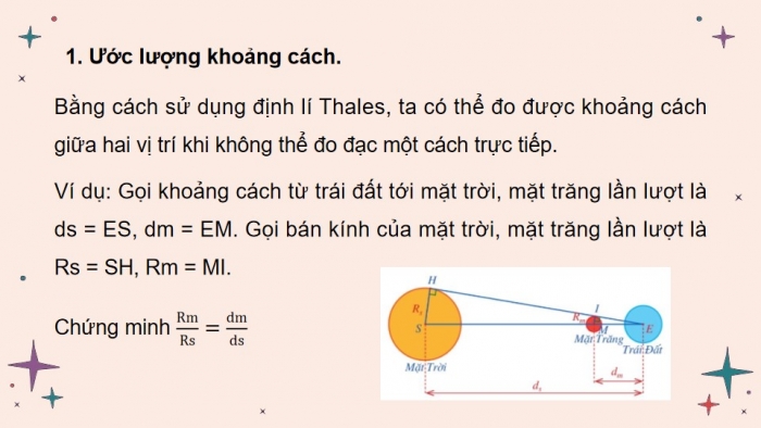 Giáo án powerpoint dạy thêm Toán 8 cánh diều Chương 8 Bài 2: Ứng dụng của định lí Thalès trong tam giác