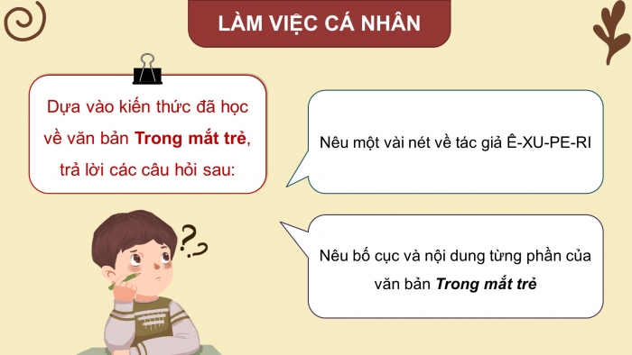 Giáo án powerpoint dạy thêm Ngữ văn 8 cánh diều Bài 6 Đọc 2: Trong mắt trẻ