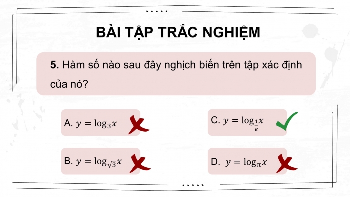 Giáo án điện tử Toán 11 cánh diều: Bài tập cuối chương 6