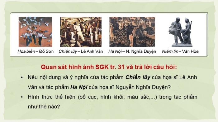 Giáo án powerpoint mĩ thuật 9 chân trời sáng tạo bản 2