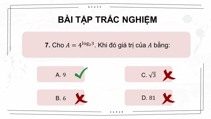 Giáo án điện tử Toán 11 cánh diều: Bài tập cuối chương 6