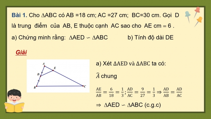 Giáo án powerpoint dạy thêm Toán 8 cánh diều Chương 8 Bài 7: Trường hợp đồng dạng thứ hai của tam giác