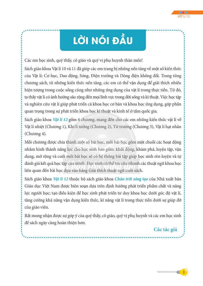 Tải PDF shs Vật lí 12 Chân trời sáng tạo