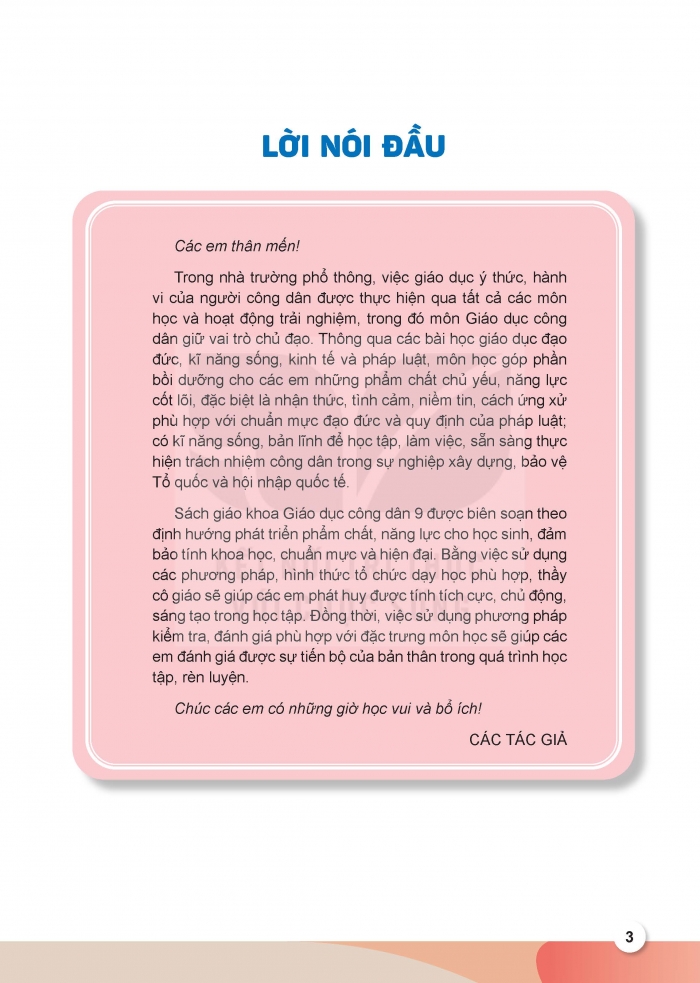 Tải PDF shs Giáo dục công dân 9 Kết nối tri thức