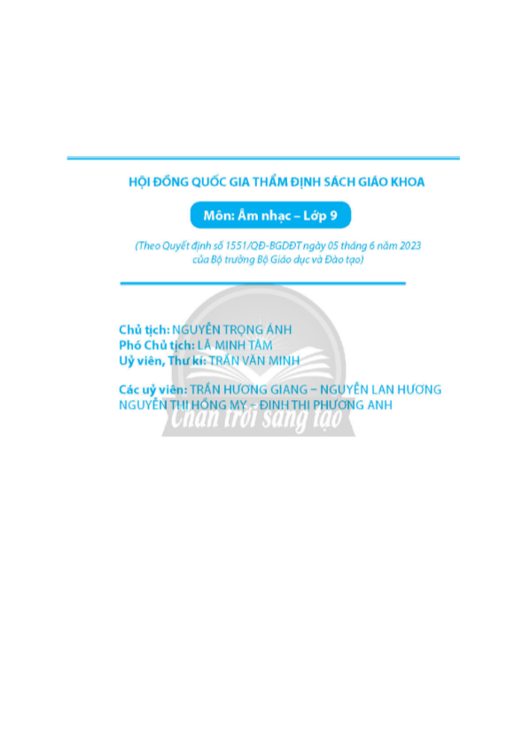 Tải PDF shs âm nhạc 9 Chân trời sáng tạo