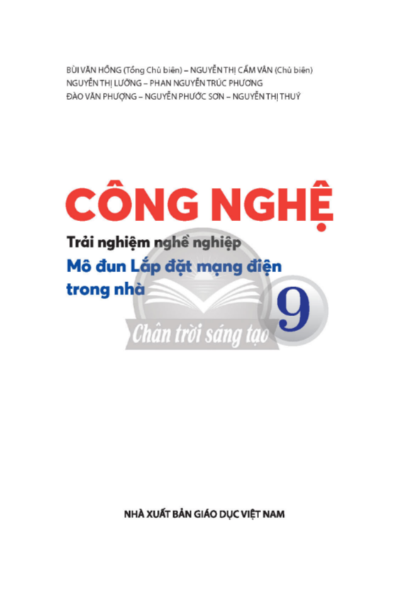 Tải PDF shs Công nghệ 9 - Lắp đặt mạng điện trong nhà Chân trời sáng tạo