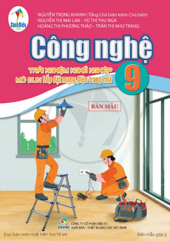 Tải PDF shs Công nghệ 9 - Lắp đặt mạng điện trong nhà Cánh diều 