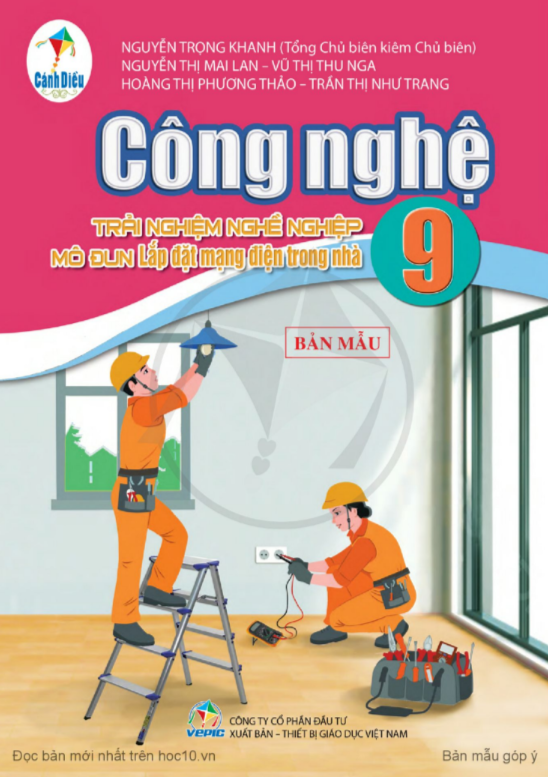 Tải PDF shs Công nghệ 9 Lắp đặt mạch điện trong nhà Cánh diều 