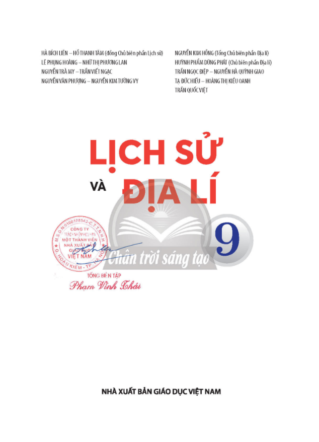 Tải PDF shs lịch sử và địa lí 9 Chân trời sáng tạo