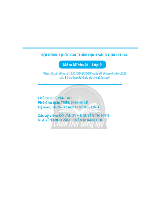 Tải PDF shs mĩ thuật 9 bản 2 Chân trời sáng tạo