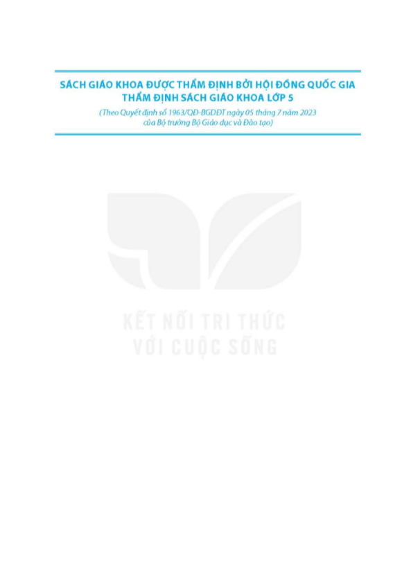 Tải PDF shs Toán 5 Kết nối tri thức tập 1 