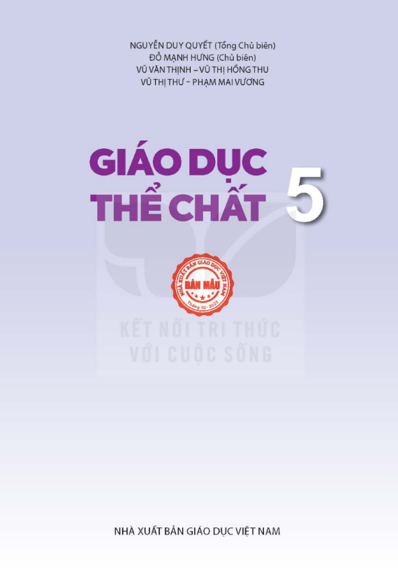 Tải PDF shs Thể dục 5 Kết nối tri thức