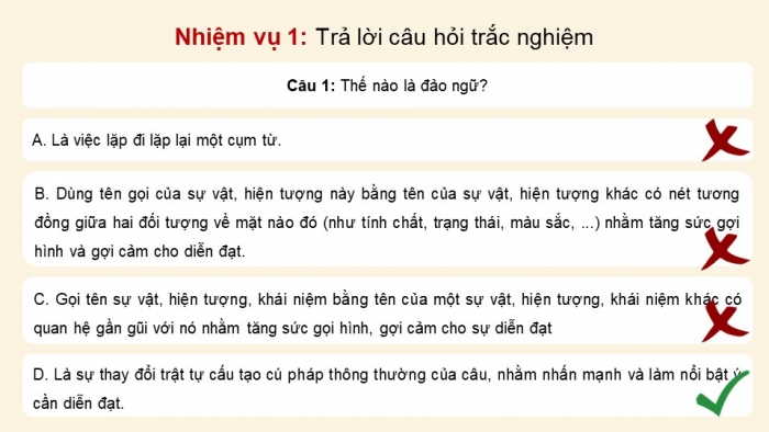 Giáo án Powerpoint dạy thêm ngữ văn 8 Kết nối bài 2 thực hành tiếng Việt: Biện pháp tu từ đảo ngữ