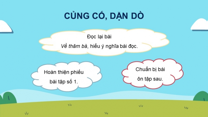 Giáo án powerpoint dạy thêm tiếng việt 4 chân trời CĐ 2 bài 1: Về thăm bà 