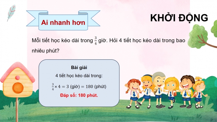 Giáo án powerpoint dạy thêm Toán 4 chân trời Bài 74: Phép nhân phân số