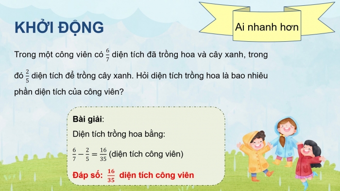 Giáo án powerpoint dạy thêm Toán 4 cánh diều Bài 80: Phép nhân phân số