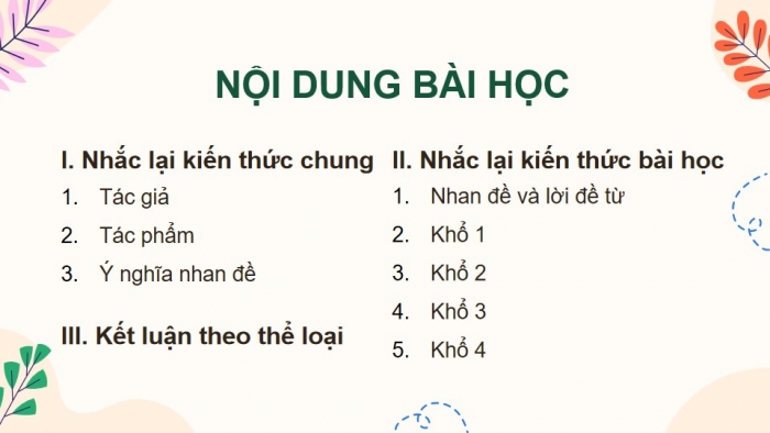 Giáo án powerpoint dạy thêm Ngữ văn 11 kết nối Bài 2: Tràng giang