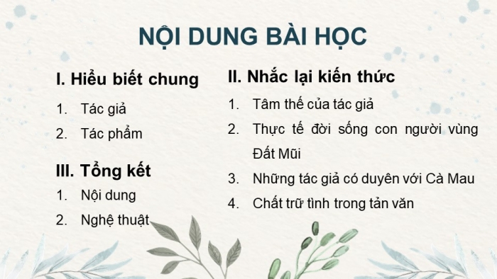 Giáo án powerpoint dạy thêm Ngữ văn 11 kết nối Bài 7 Cà Mau quê xứ