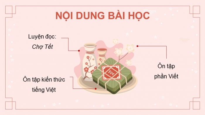 Giáo án powerpoint dạy thêm tiếng việt 4 chân trời CĐ 6 bài 7: Chợ Tết