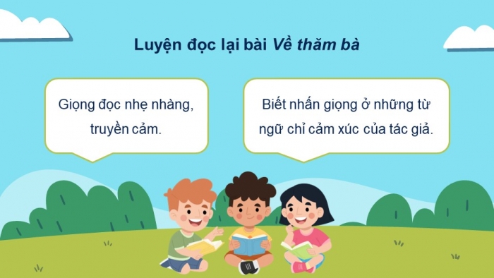 Giáo án powerpoint dạy thêm tiếng việt 4 chân trời CĐ 2 bài 1: Về thăm bà 